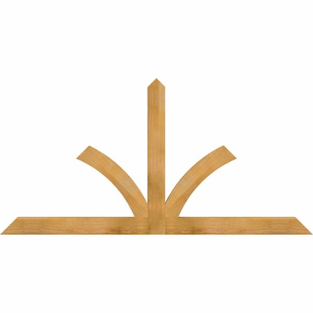 Ekena Millwork Richland Rough Sawn Timber Gable Bracket, Western Red Cedar, 72"W x 36"H x 2"D x 4"F, 12/12 Pitch GBW072X36X0204RIC00RWR